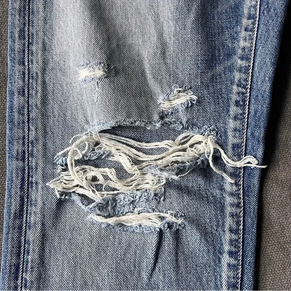 Moussy Distressed Skinny Jeans Light Wash Japanese Denim 27 - Picture 2 of 7